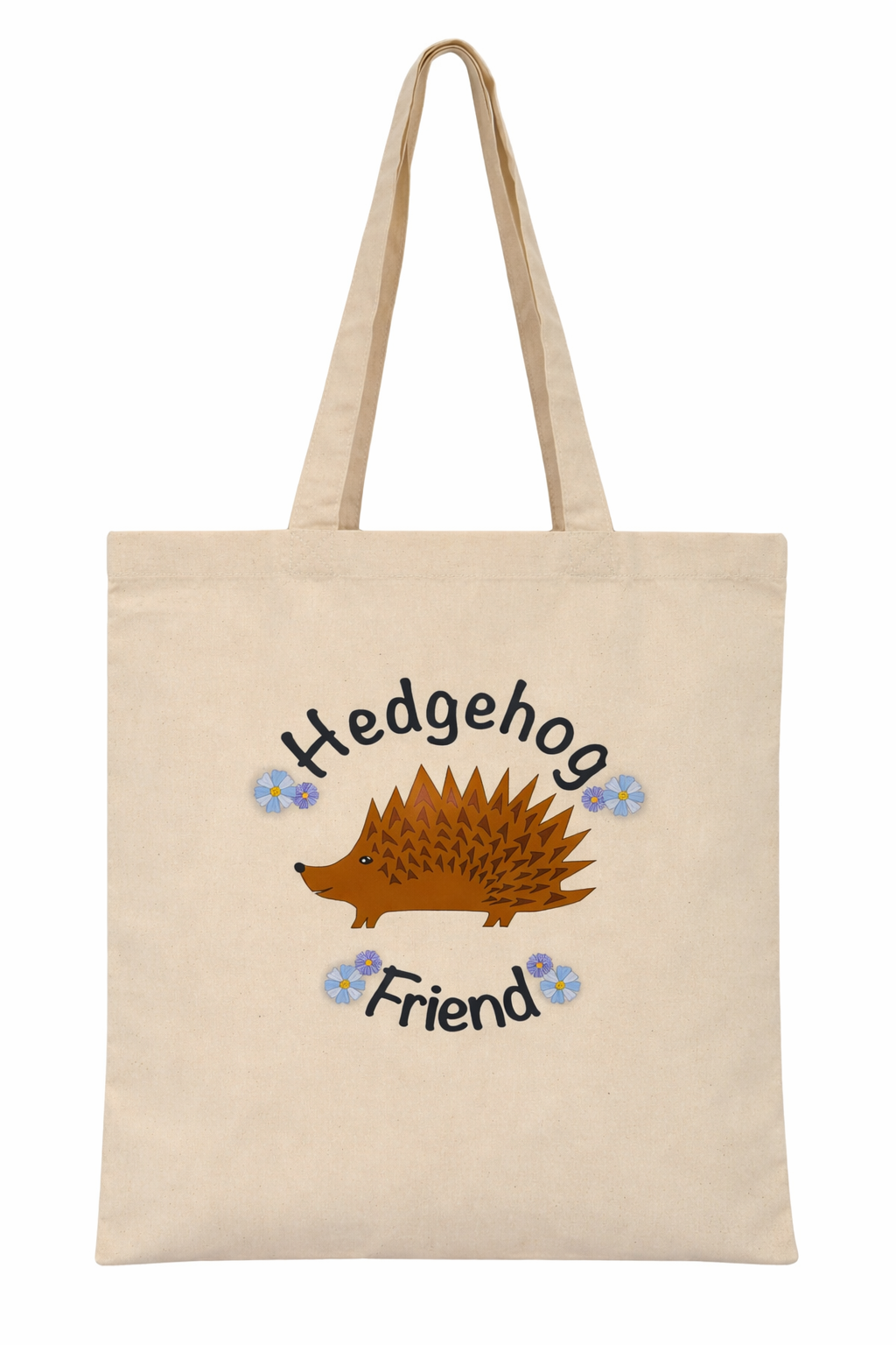 Hedgehog Friend Cotton Tote Bag