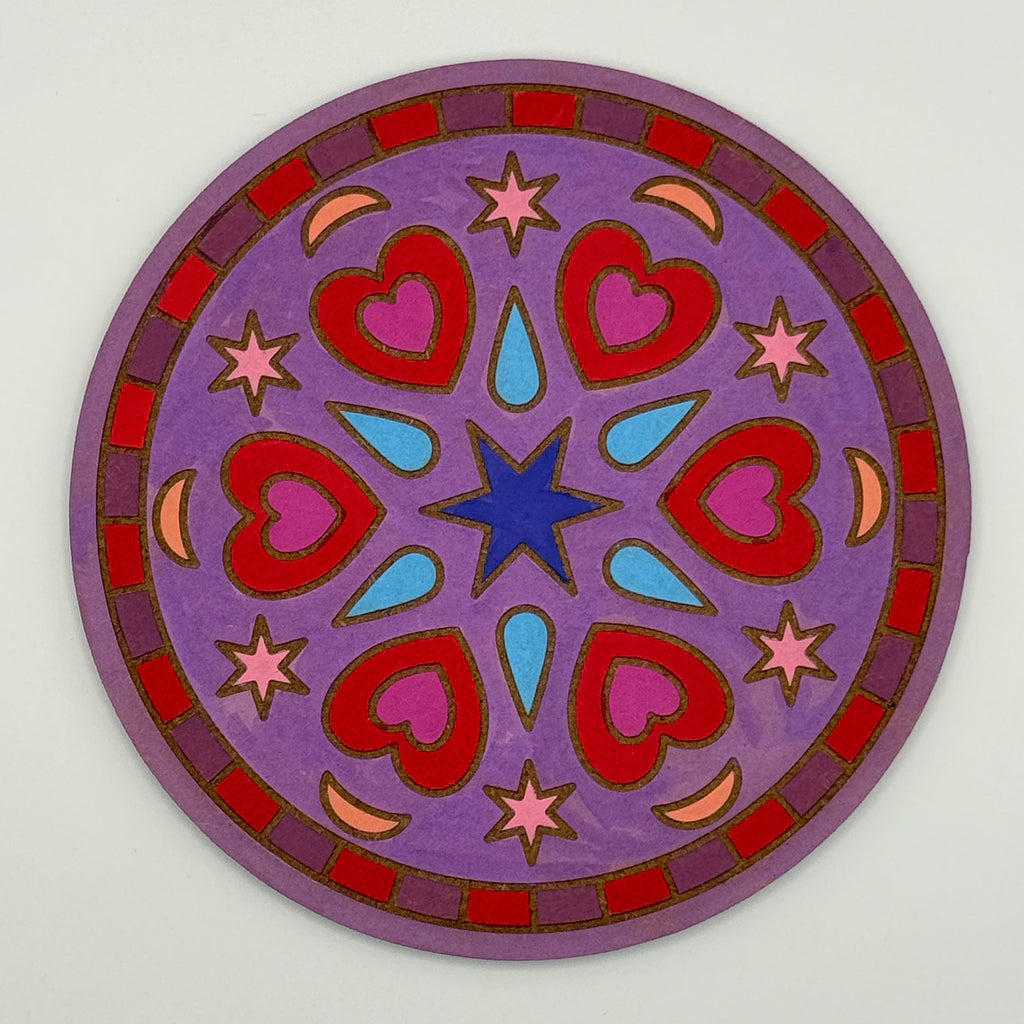 Stars and Hearts Mandala