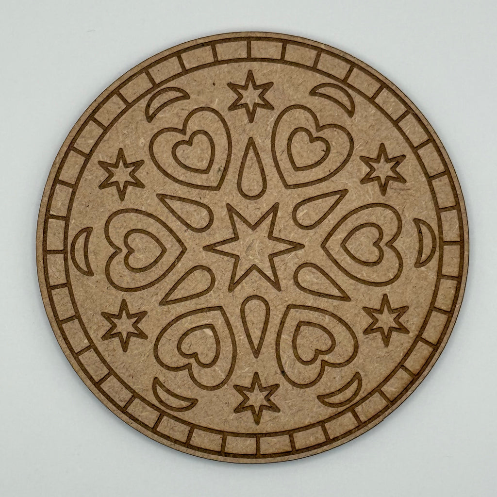 Stars and Hearts Mandala