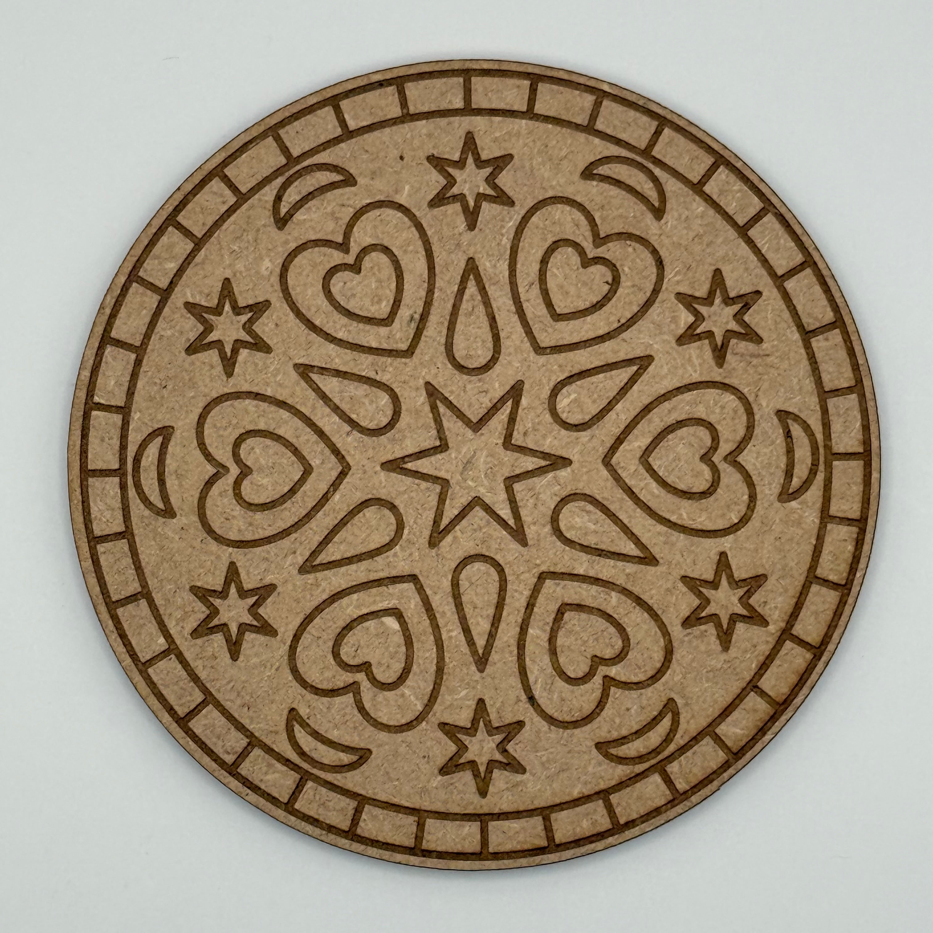 Stars and Hearts Mandala
