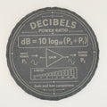 Decibels Power Ratio Slate Coaster