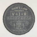 Ohm’s Law Power Formulas Slate Coaster
