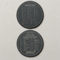 Set of Two Morse Code Slate Coasters
