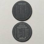 Set of Two Morse Code Slate Coasters